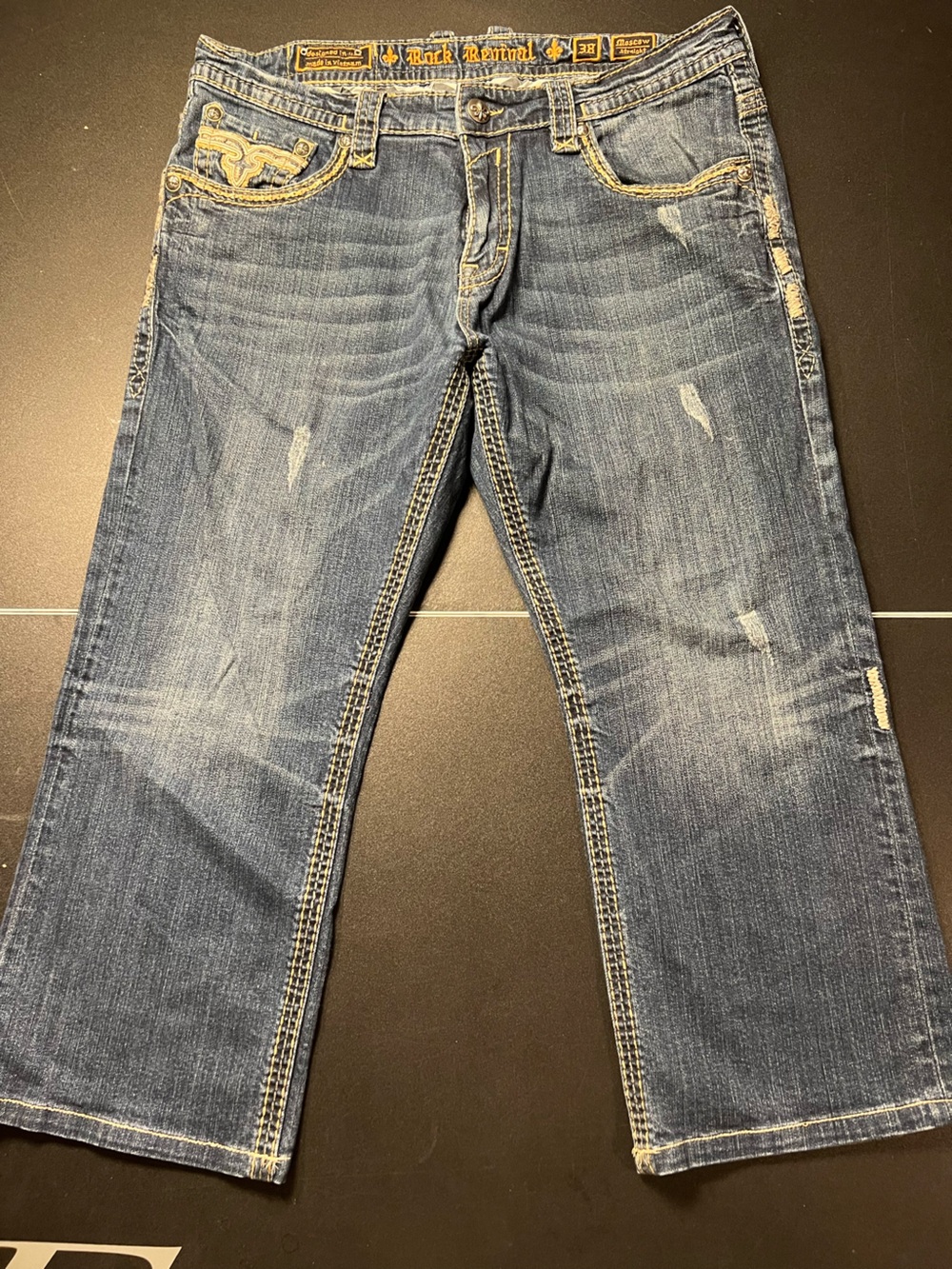 Rock Revival Men’s Moscow Straight size 28 Western Moto Y2K